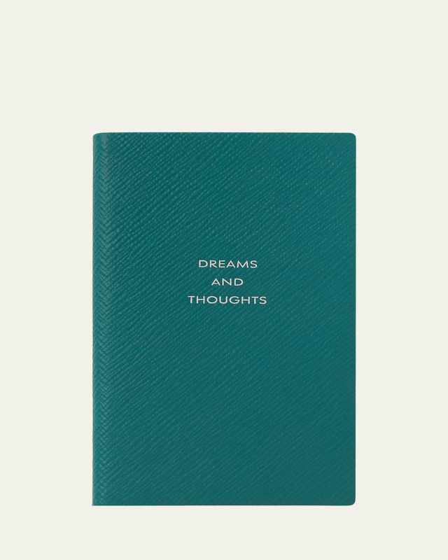 Dreams and Thoughts Leather Panama Notebook